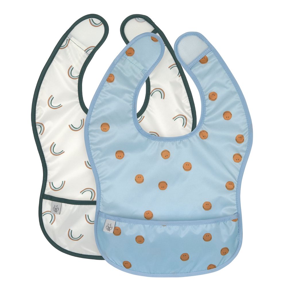 Lassig Happy Rascals Bib with Drip Tray - 2pcs