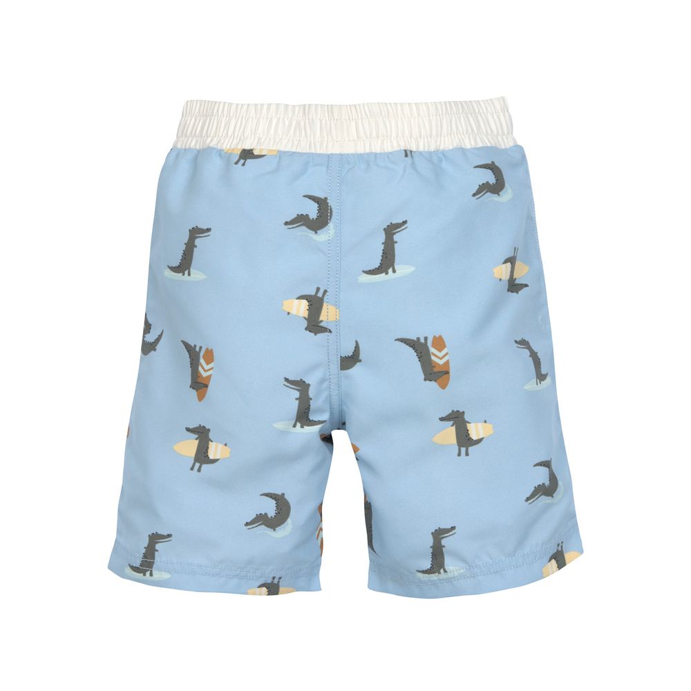 Lassig - Boy's Board Shorts - Crocodile - Sky Blue