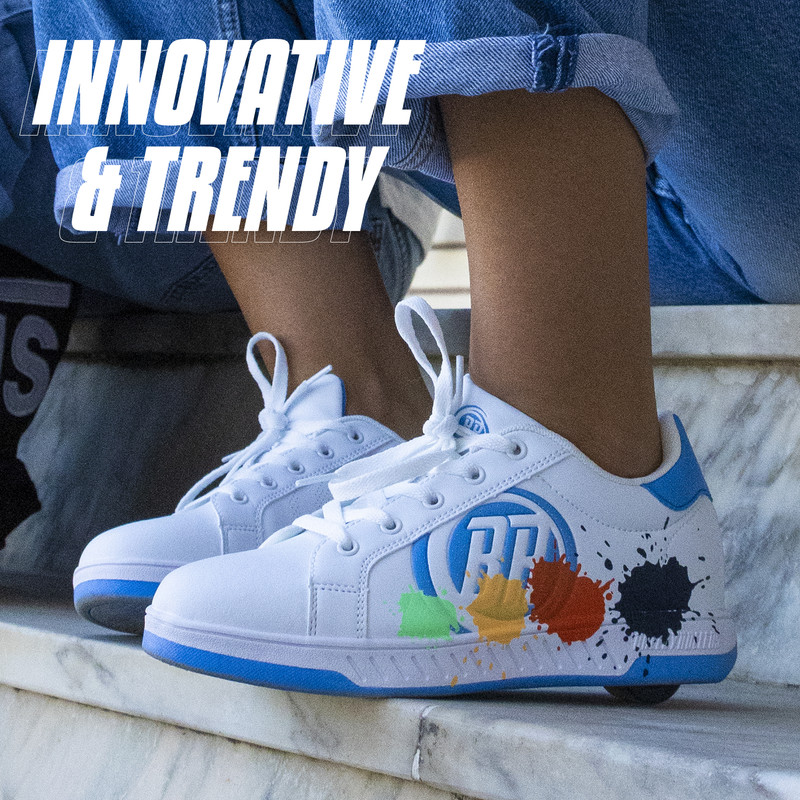 Breezy Rollers - 2280374 Kids Shoes - Blue/White