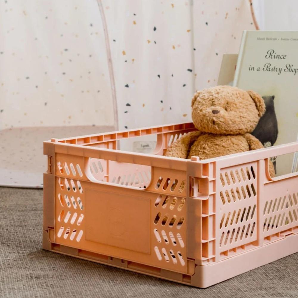 3 Sprouts - Modern Folding Crate - Large - Clay