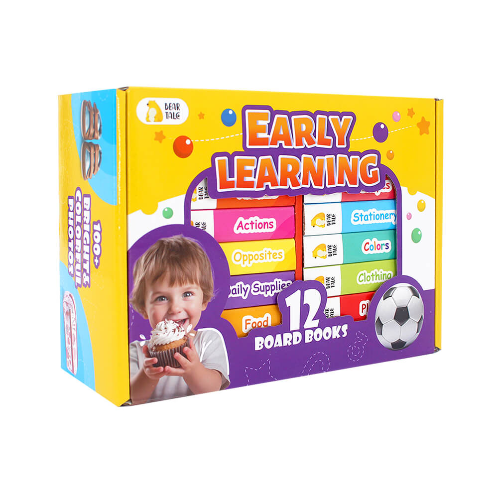 Early Learing Board Book Set - Pack of 12