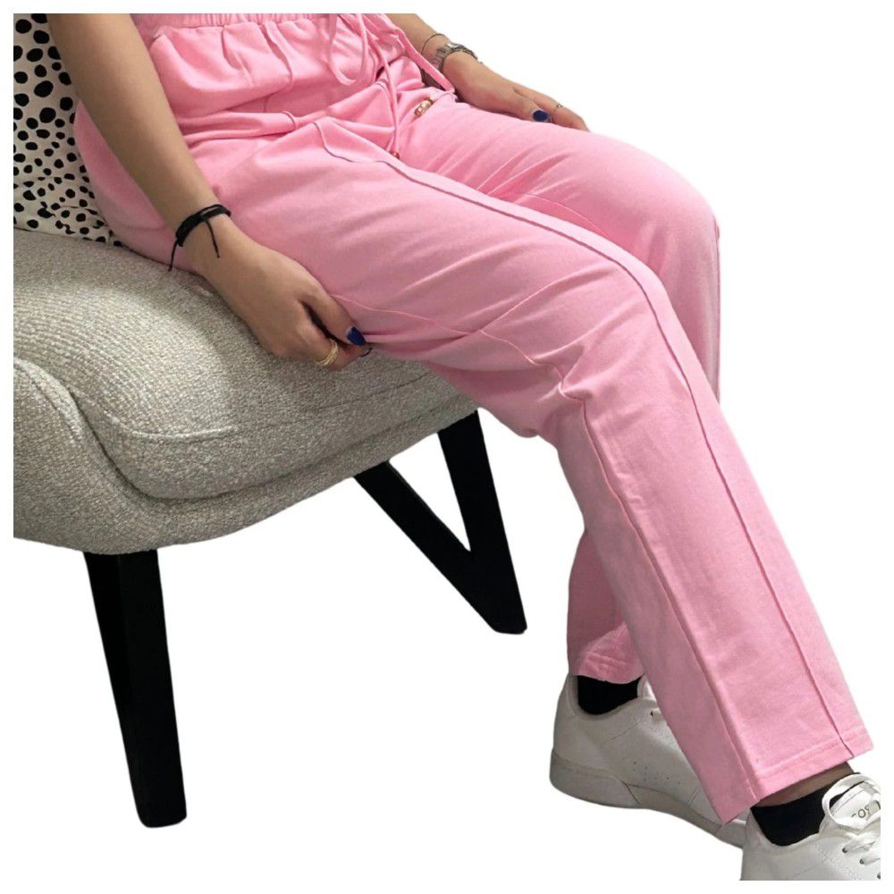 Stylebug - Women's Printed Joggers - Bubble Gum Pink