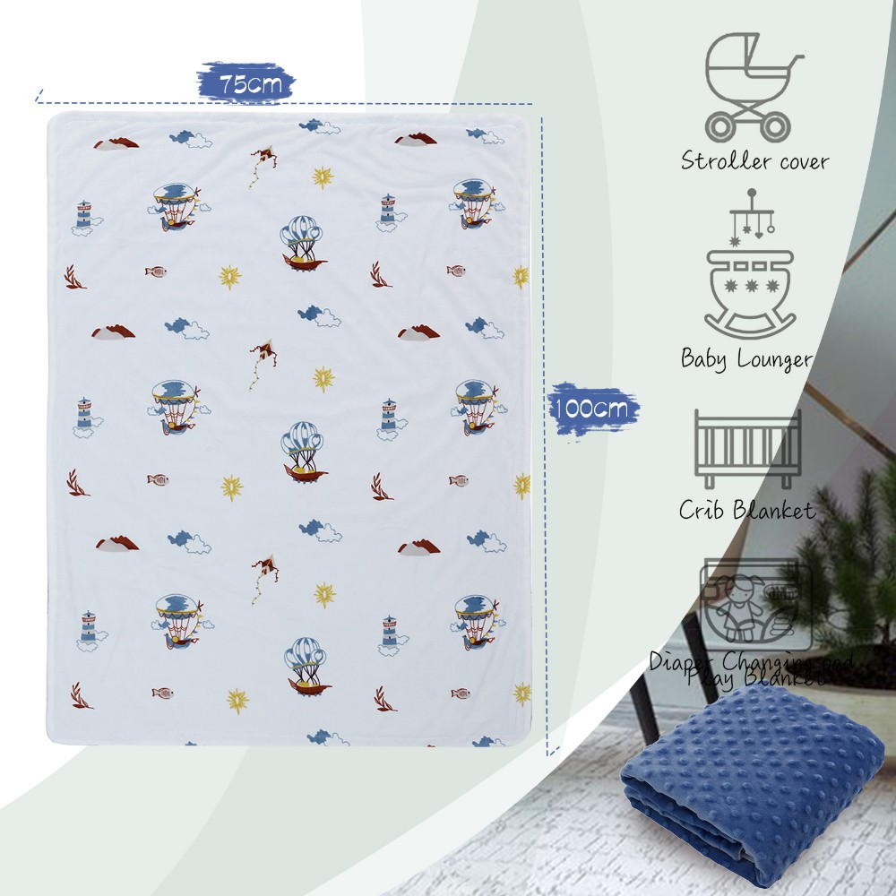 Miracle Baby - Cartoon Printed Fleece Blanket