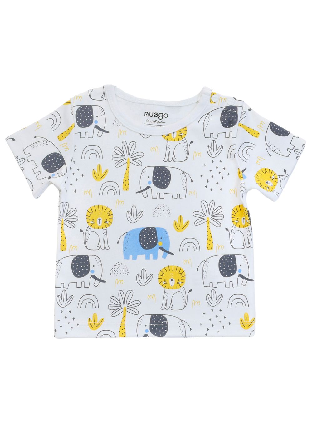 Nuego - T-Shirt For Baby Boy/Toddler - 3pc Set - Black, White & Blue