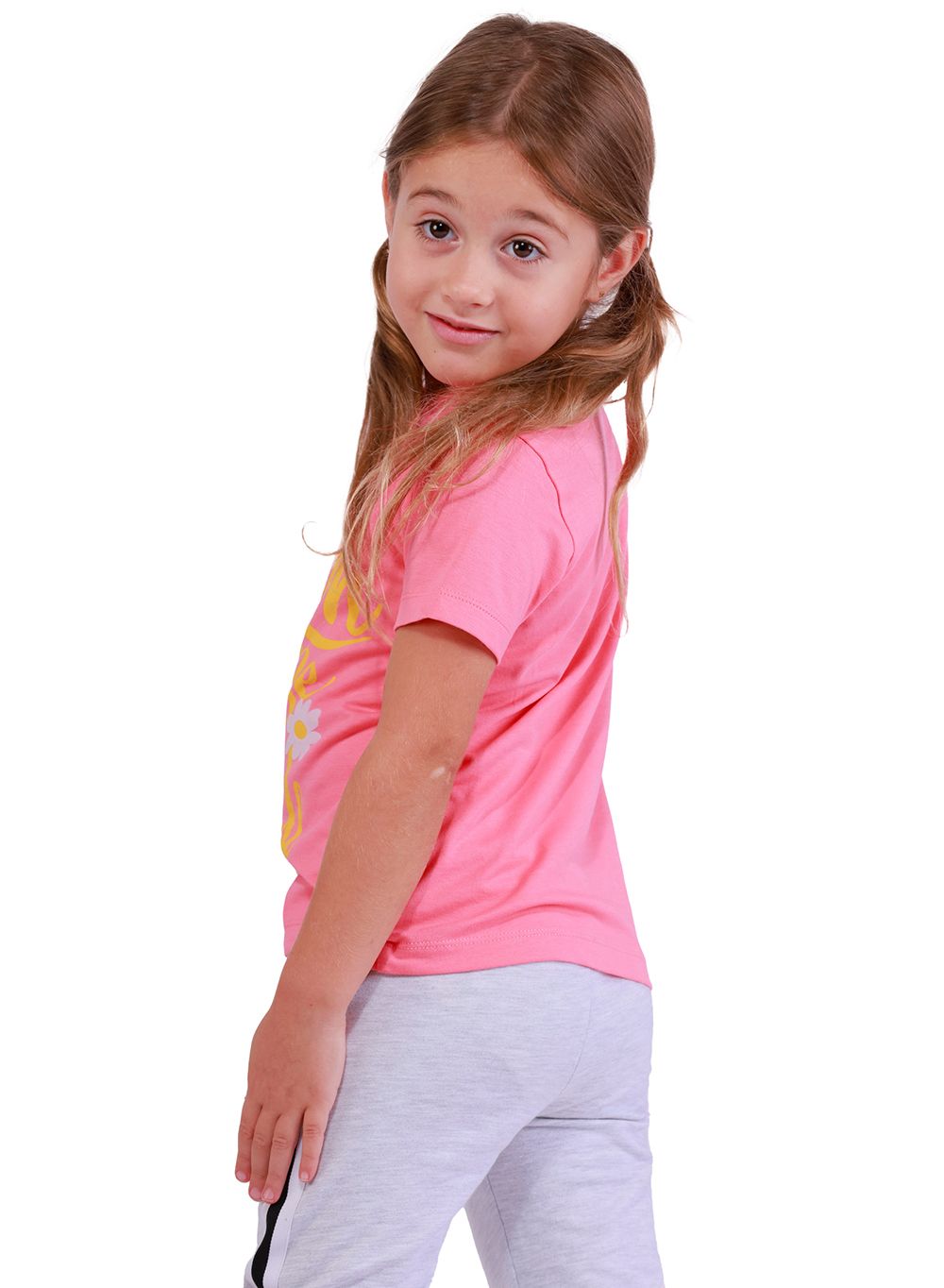 Nuego - Girls Short Sleeves Graphic T-Shirt - Pink