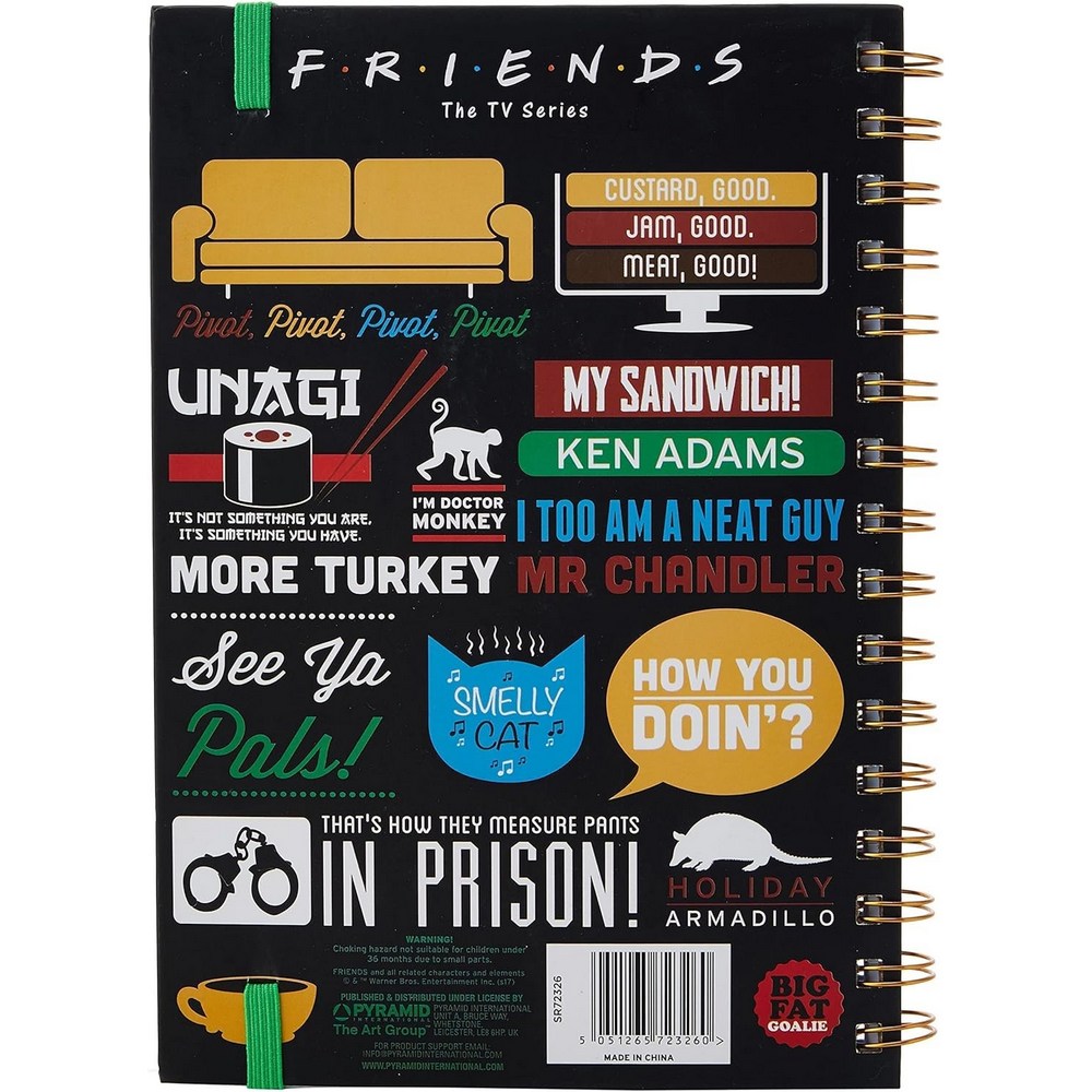 Pyramid International - Friends - Infographic A5 Wiro Notebook