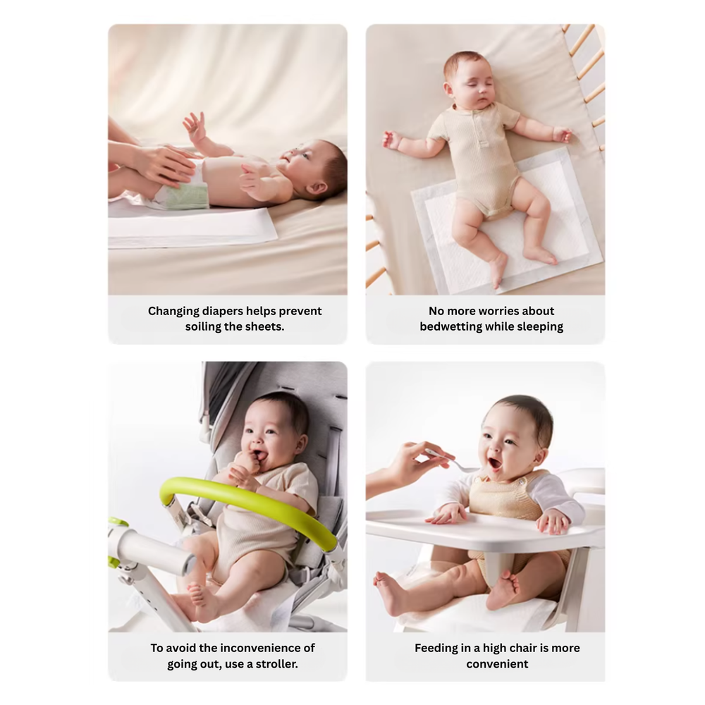 Babycare - Camellia Baby Disposable Changing Mats - 33x45 cm - 6 Pcs