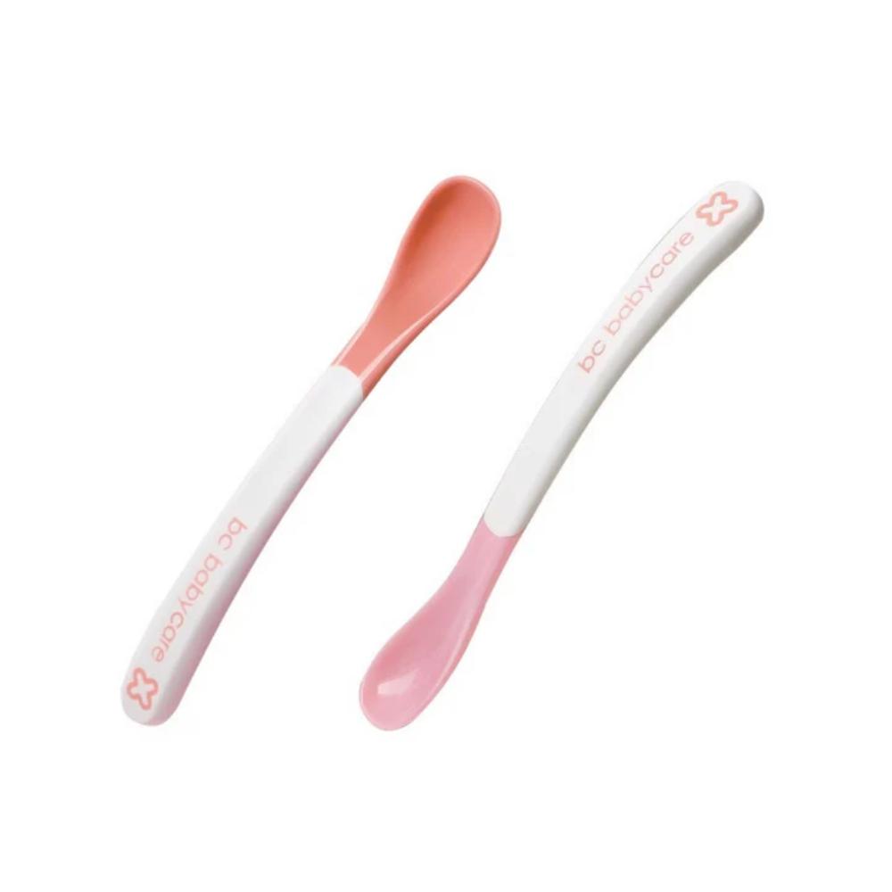 Babycare - Hot Safe Spoons - Oranges/Pink - 2 Pcs