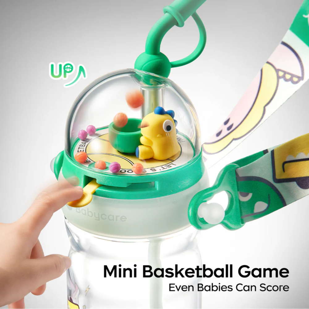 Babycare - T - Rex Shooting Game Water Bottle - Green - 500ml