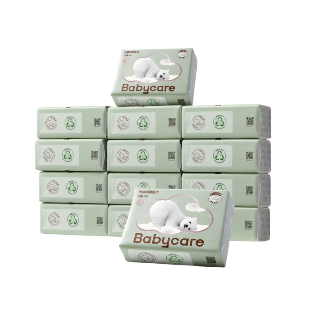 Babycare - Bear Moisturizing Tissue - Pack Of 14 - 150 Pcs