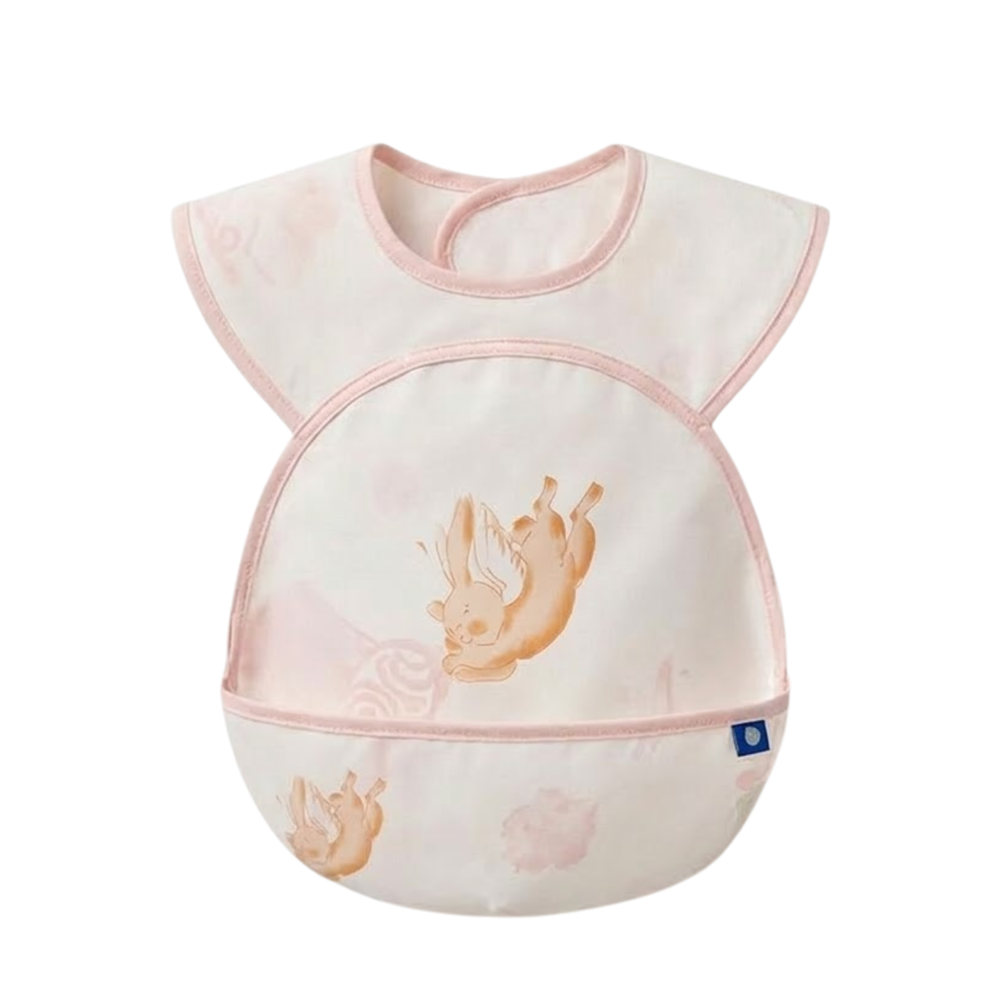 Babycare - Sleeveless Feeding Bib - Pink