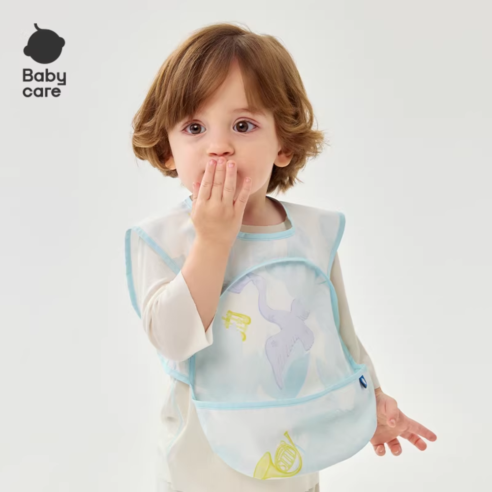 Babycare - Sleeveless Feeding Bib - Pink