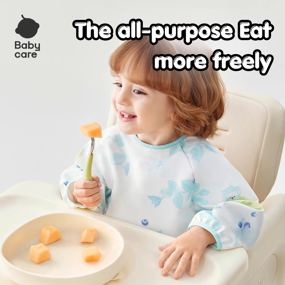 Babycare - Long Sleeve Feeding Bib - Pink