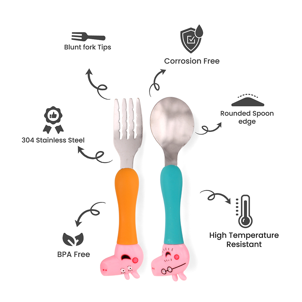 Cravista - Peppa Pig Kids Cutlery Set - 4pcs