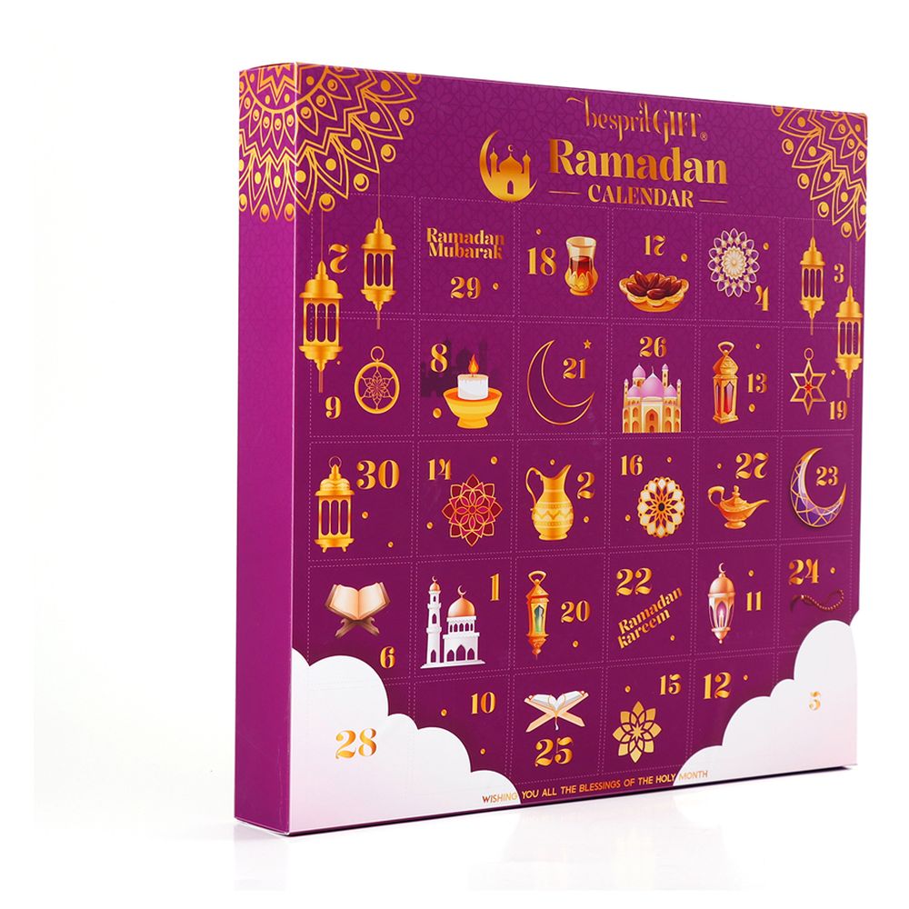 Brain Giggles - Ramadan Advent Calendar Toy Gift Box - Purple - 30 Pcs
