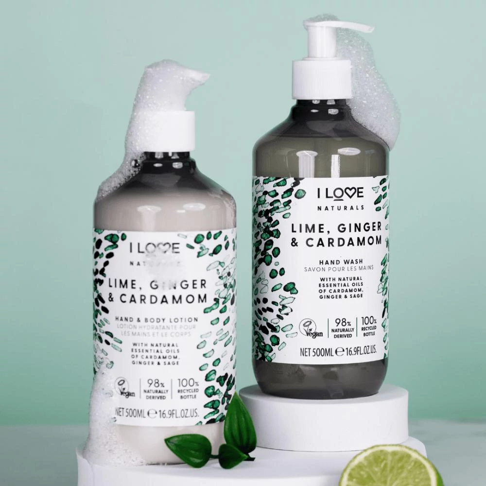 I LOVE - Naturals Lime, Ginger & Cardamom Hand Wash - 500ml