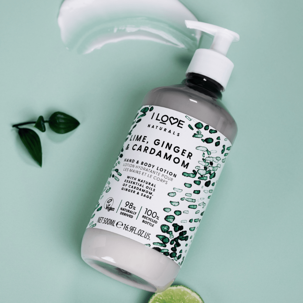 I LOVE - Naturals Lime, Ginger & Cardamom Hand & Body Lotion - 500ml