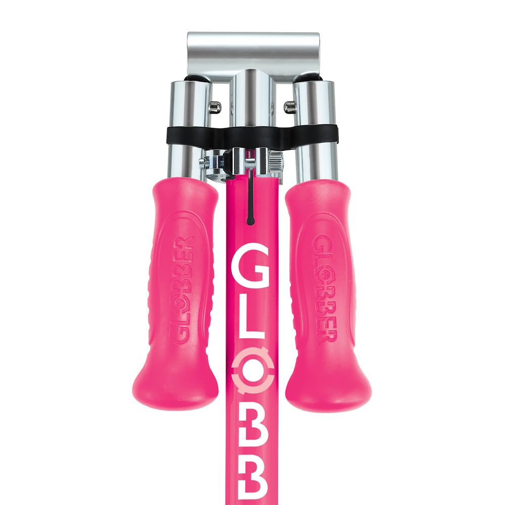 Globber - Flow Foldable Junior Lights Manual Scooter - Fuchsia