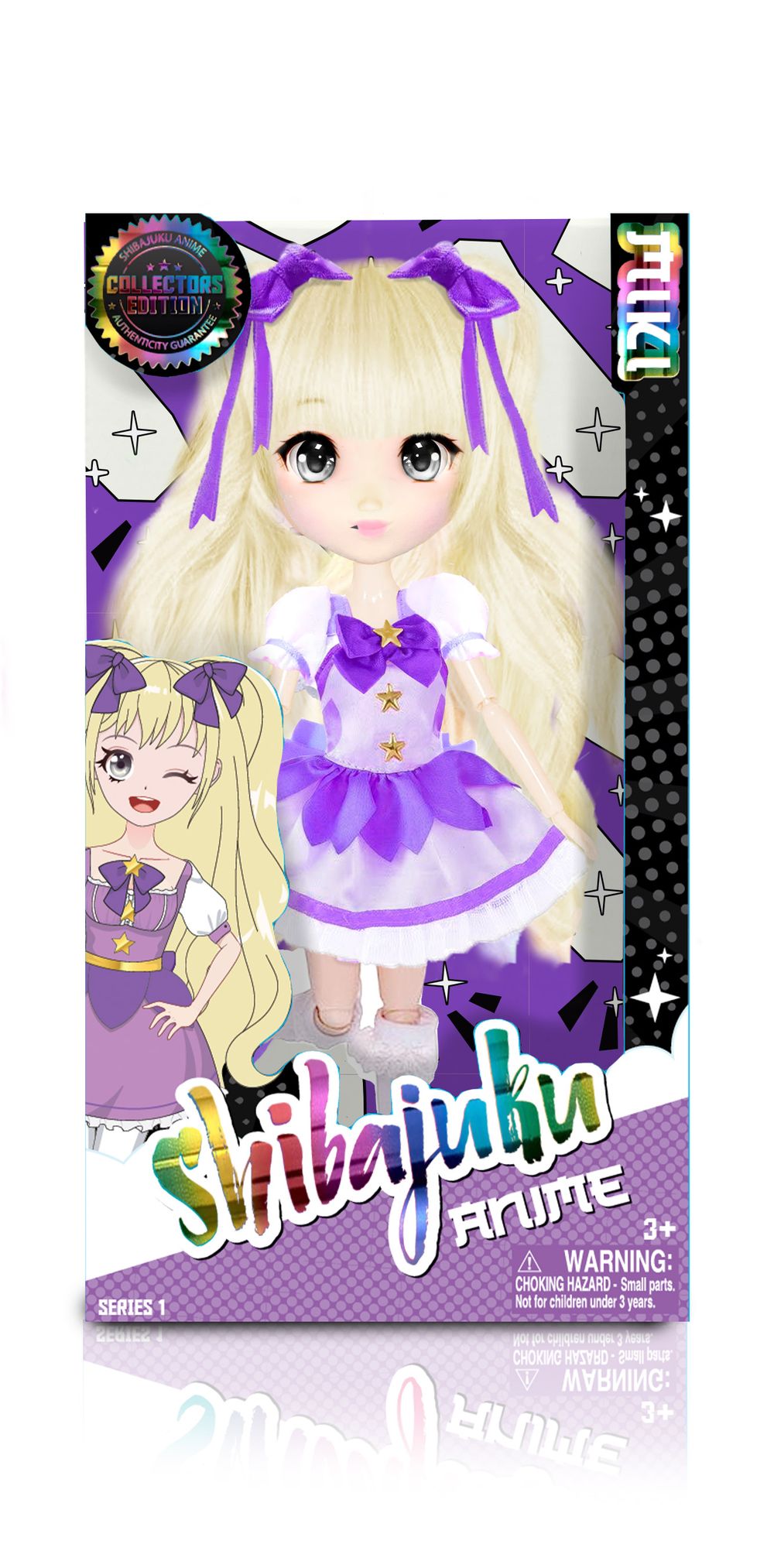 Shibajuku Miki Anime Fashion Doll - 33 cm