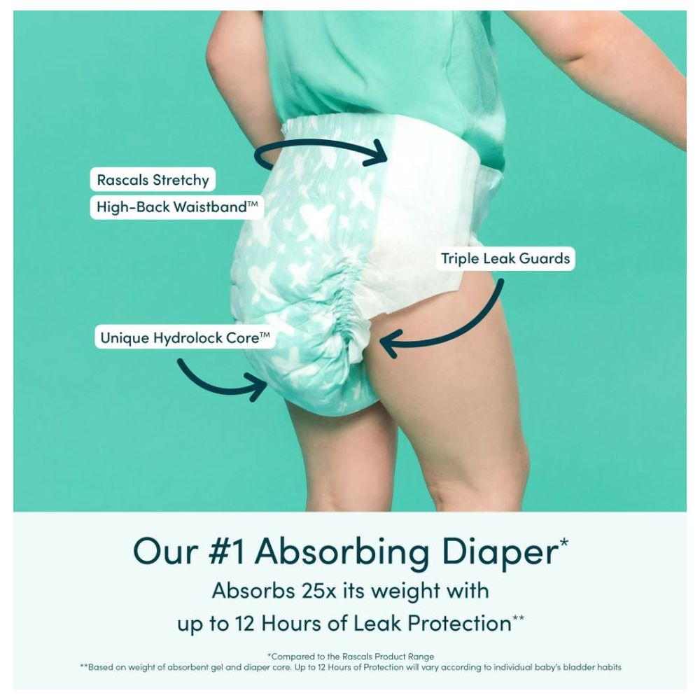 Rascals Premium Baby Diapers - Size 2 - 4-8 kg - 48 Pcs