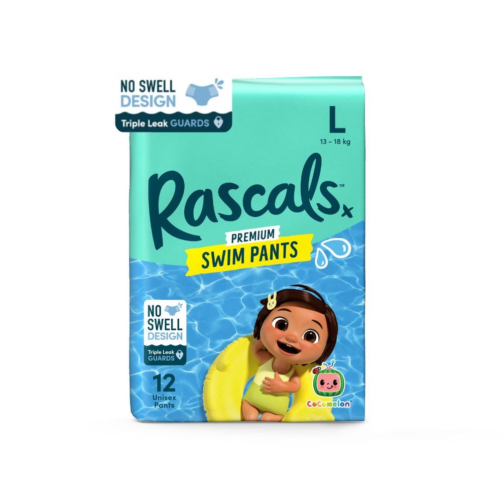 Rascals - Premium Cocomelon Swim Pants - Size L - 3-18kg - 12pcs