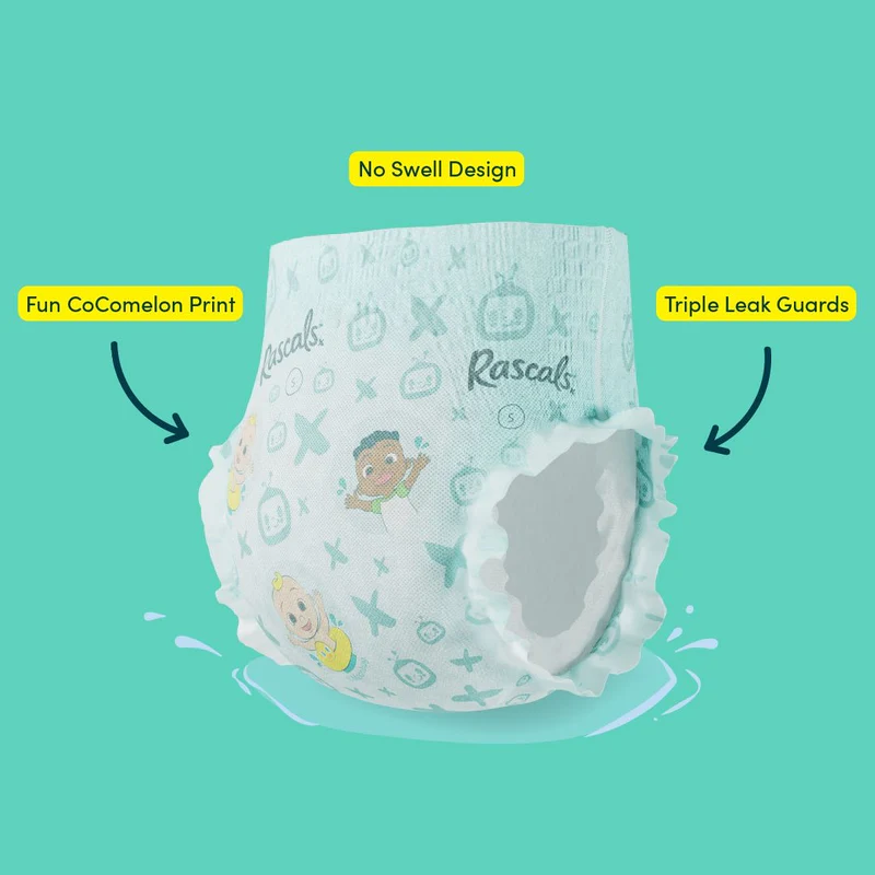 Rascals - Premium Cocomelon Swim Pants - Size M - 10-15kg - 14pcs