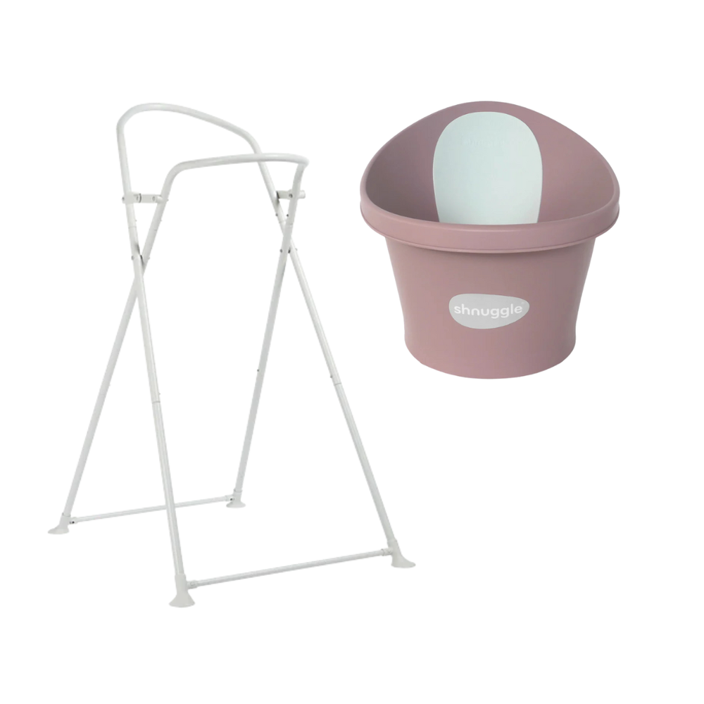 Shnuggle - Baby Bath & Stand Bundle - Blossom - 2pc Set