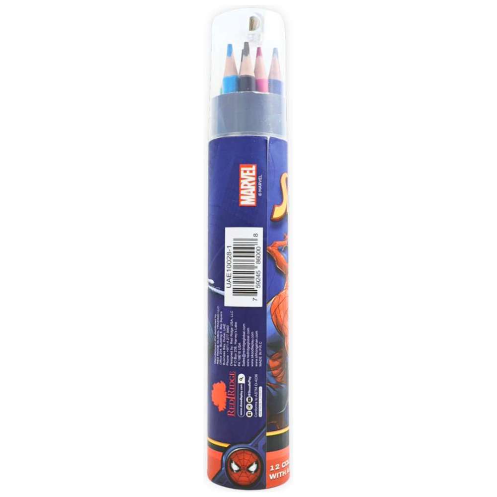 Skoddle - Spider-Man Colored Pencils With Sharpener