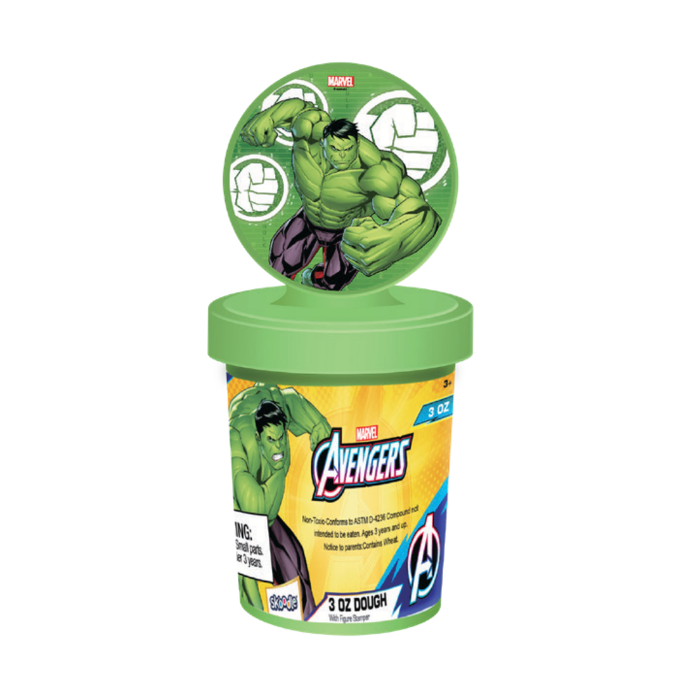 Marvel - Hulk Clay Dough with Figure Stamper - 85gm