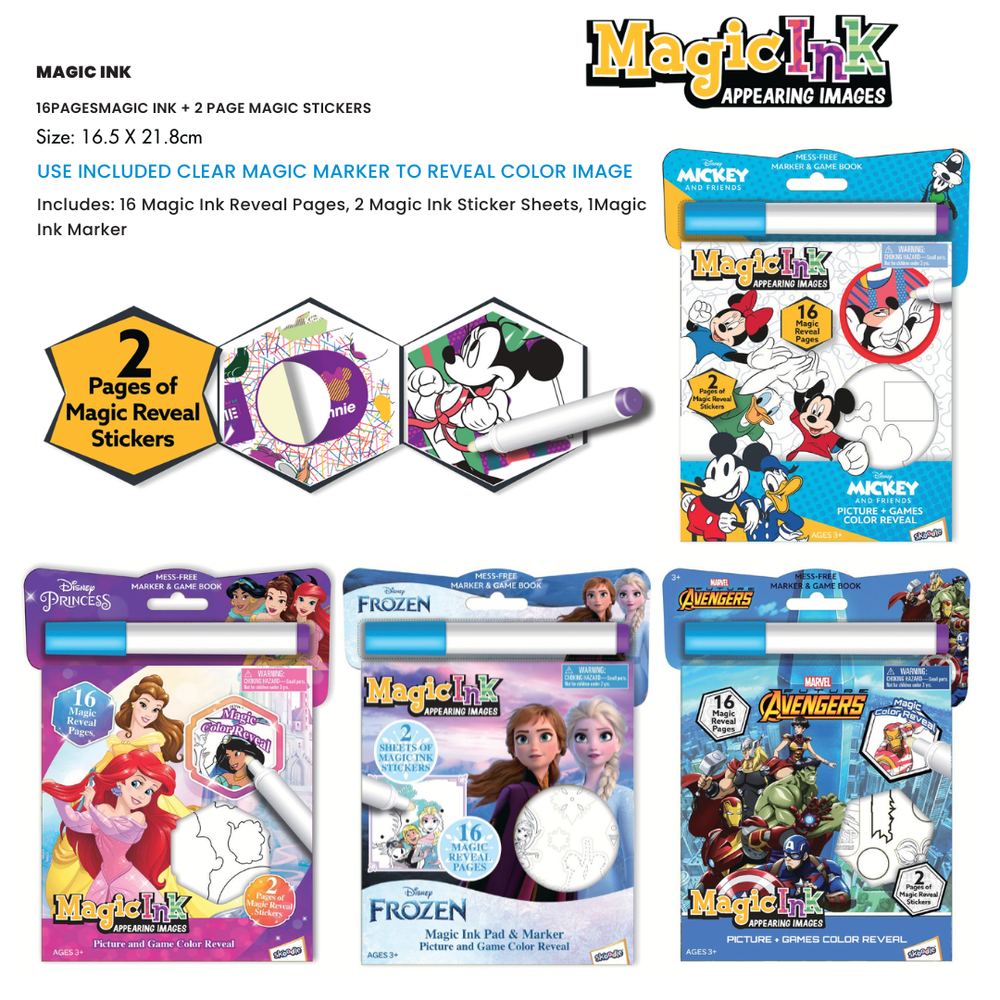 Disney - Frozen Magic Ink Book with Stickers
