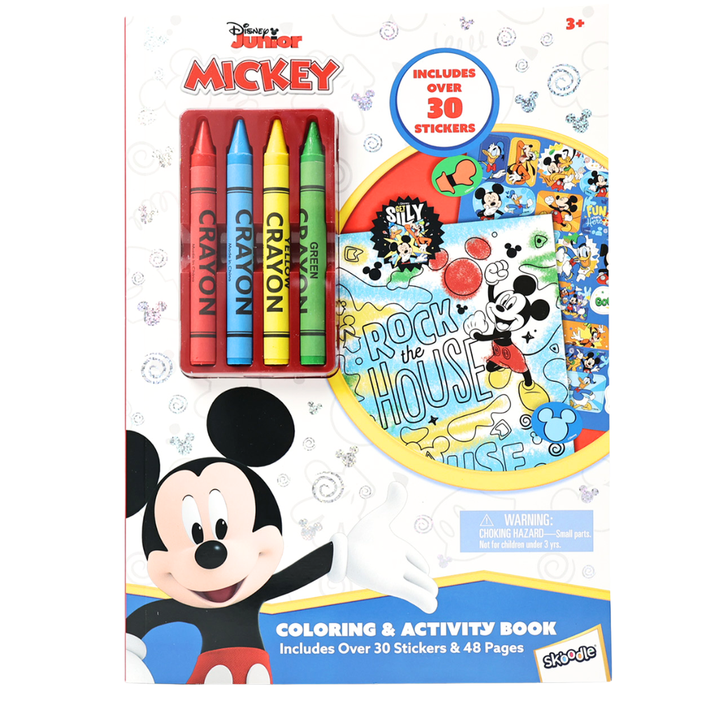Disney - Mickey Coloring & Activity Book with Crayons