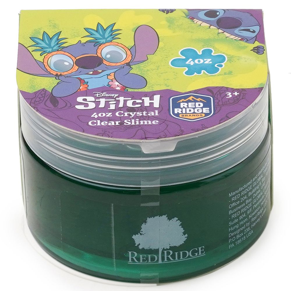 Slime Squad - Disney Stitch Crystal Clear Slime - Green - 118 ml