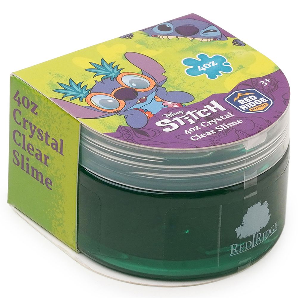 Slime Squad - Disney Stitch Crystal Clear Slime - Green - 118 ml