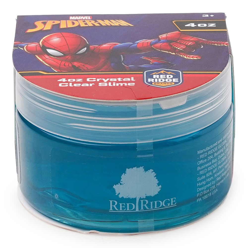 Slime Squad - Marvel Spider Man Crystal Clear Slime - Blue - 118 ml