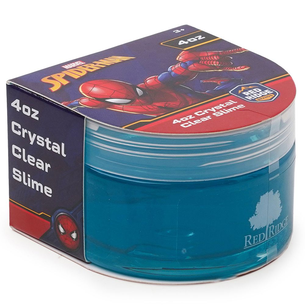 Slime Squad - Marvel Spider Man Crystal Clear Slime - Blue - 118 ml