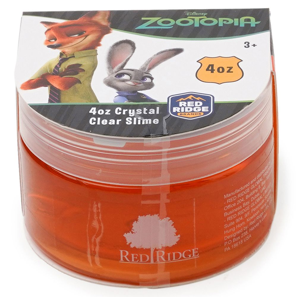 Slime Squad - Disney Zootopia Crystal Clear Slime - Orange - 118 ml