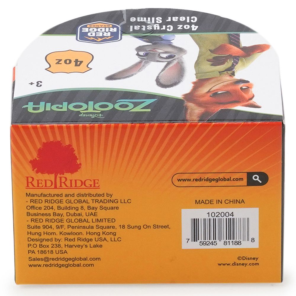 Slime Squad - Disney Zootopia Crystal Clear Slime - Orange - 118 ml