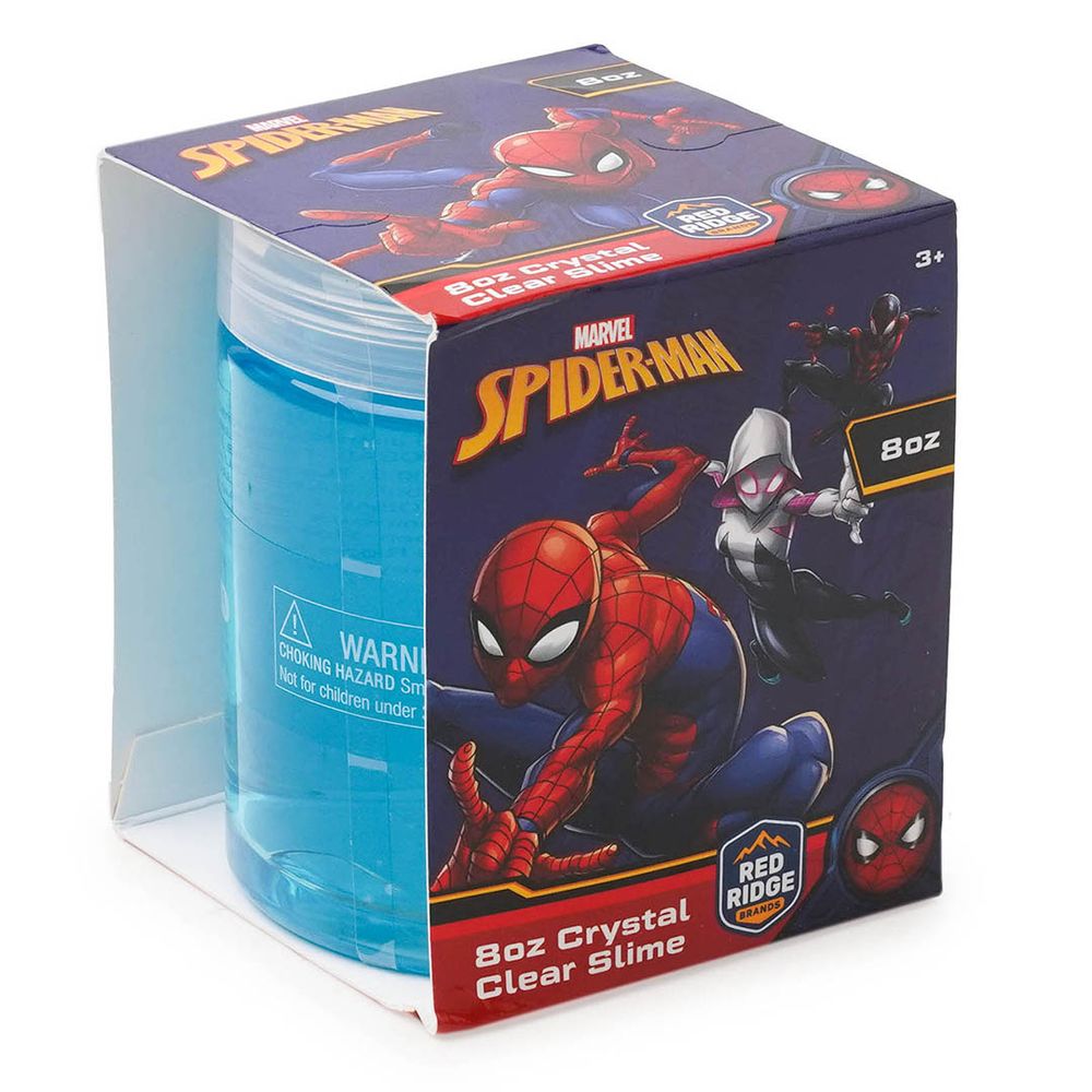 Slime Squad - Marvel Spider Man Crystal Clear Slime - Blue - 236 ml