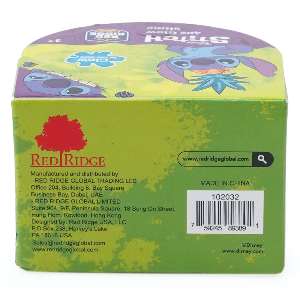 Slime Squad - Disney Stitch Glow Slime - Green - 118 ml