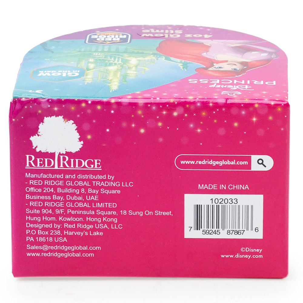 Slime Squad - Disney Princess Glow Slime - Pink - 118 ml