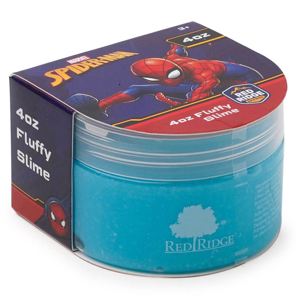 Slime Squad - Marvel Spider Man Fluffy Slime - Blue - 118 ml