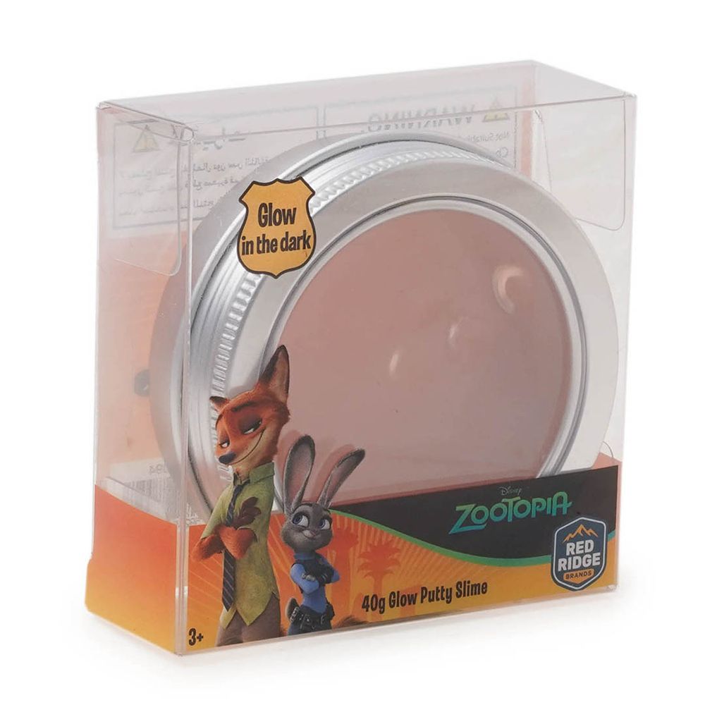 Slime Squad - Disney Zootopia Glow Putty Slime - Orange - 40 gm