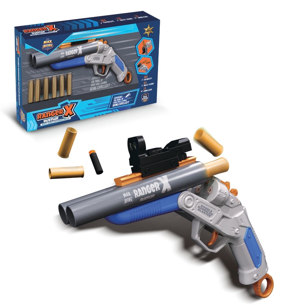 Max Defense - Ranger X - Rustler Shell Eject Action Blaster