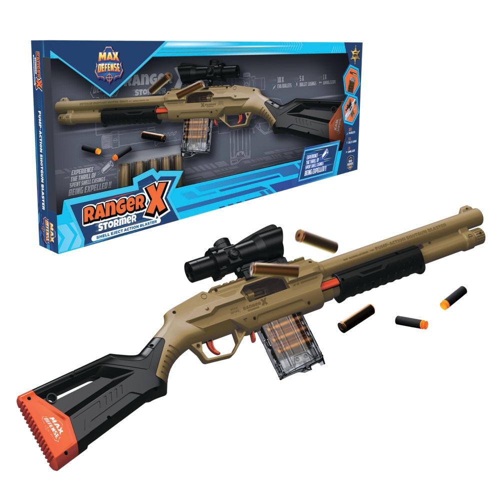 Max Defense - Ranger X - Stormer Shell Eject Action Blaster