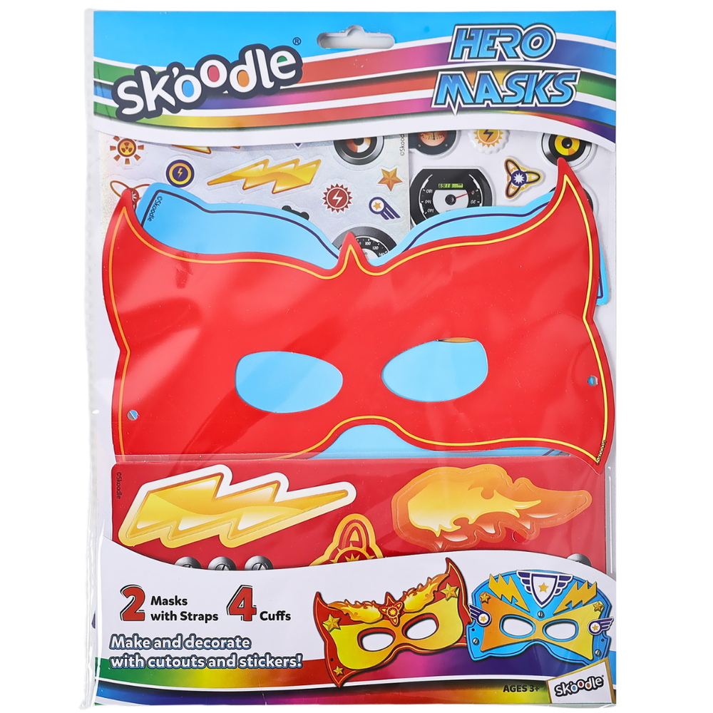 Skoodle Create Your Own Hero Masks Craft Kit - Multicolor
