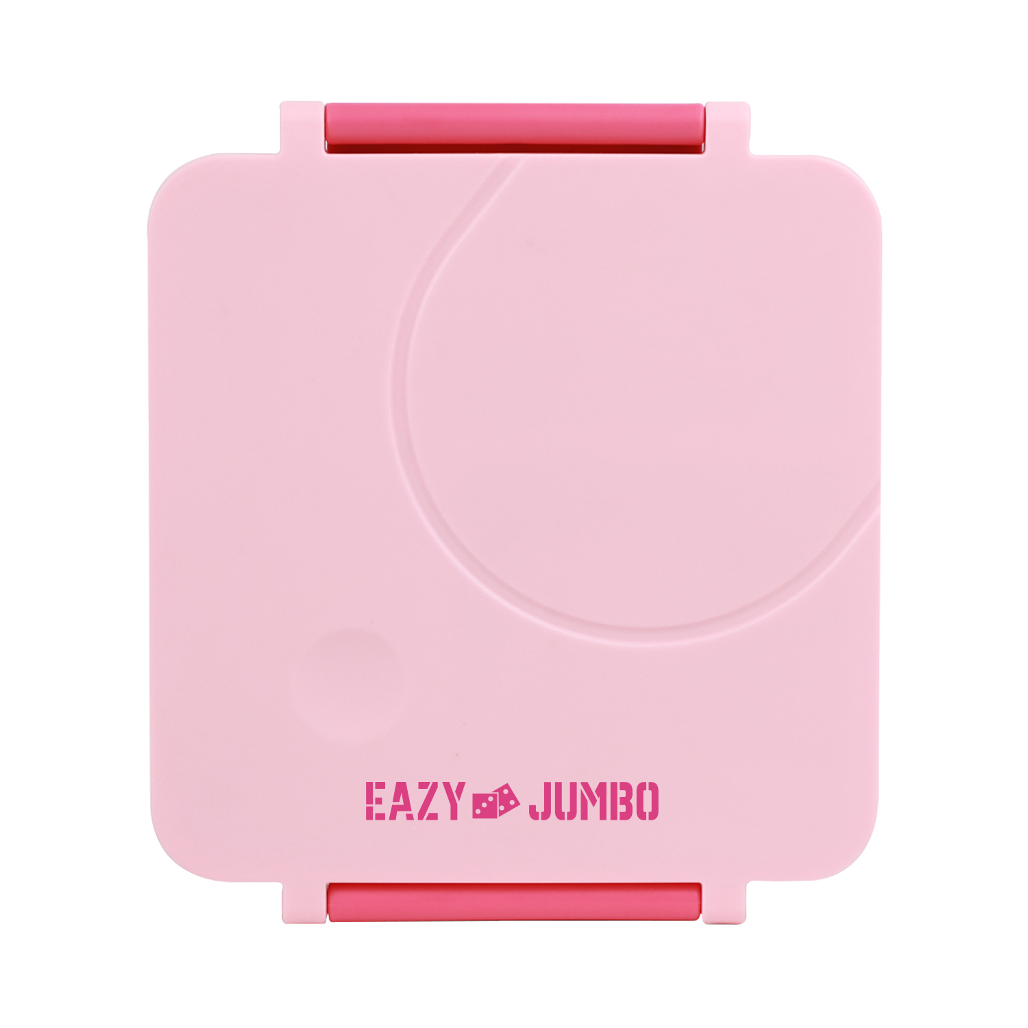 Eazy Kids - 3/4 Jumbo Lunch Box With Bowl, Spoon And Fork - Pink