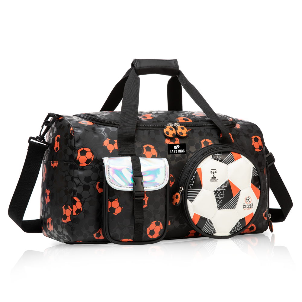 Eazy Kids - Duffle Bag - Football - Black - 21.8-Inch/55.5cm