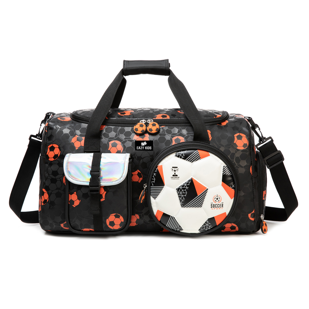 Eazy Kids - Duffle Bag - Football - Black - 21.8-Inch/55.5cm