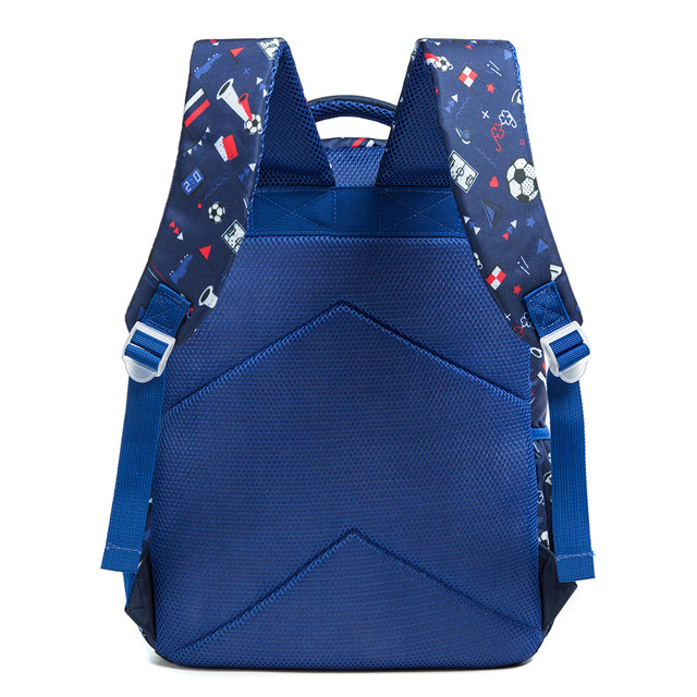 Eazy Kids - School Bag Combo Football - Set of 3 - Blue - 17-Inch/43.5cm