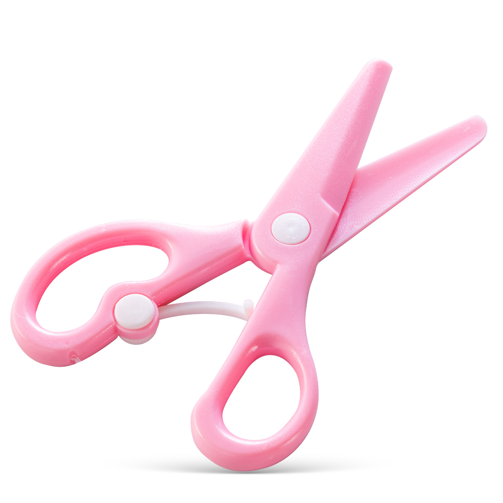 Eazy Kids - School Scissors for Kids With Lock- Pink